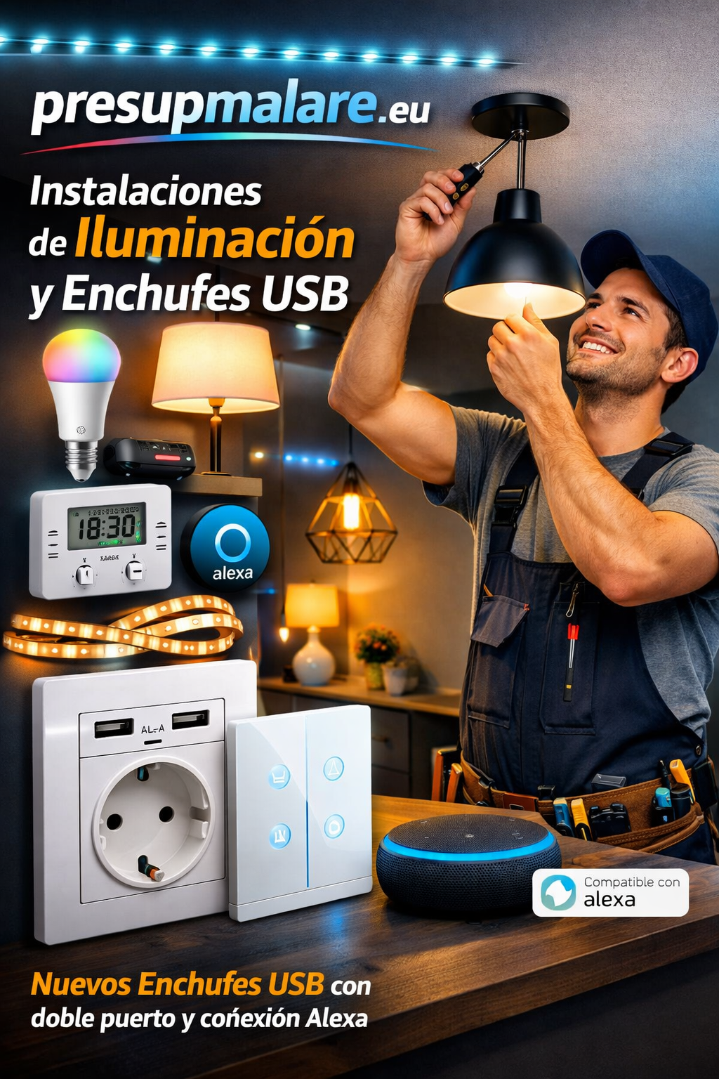 Instalamos Luces Led y Mas Electricista disponible en Torrevieja